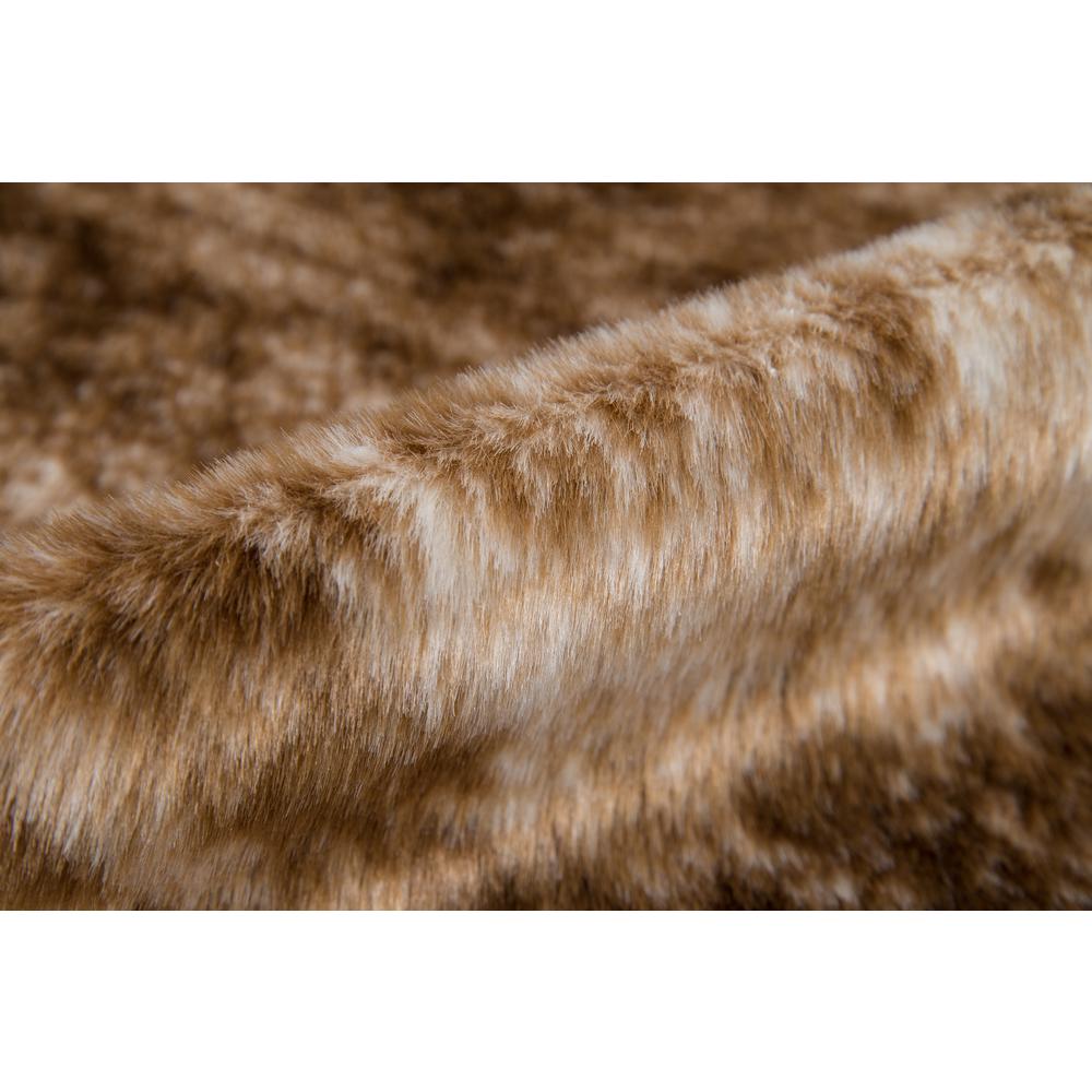 Modern Rectangle Area Rug, Brown, 5'3" X 7'10". Picture 4