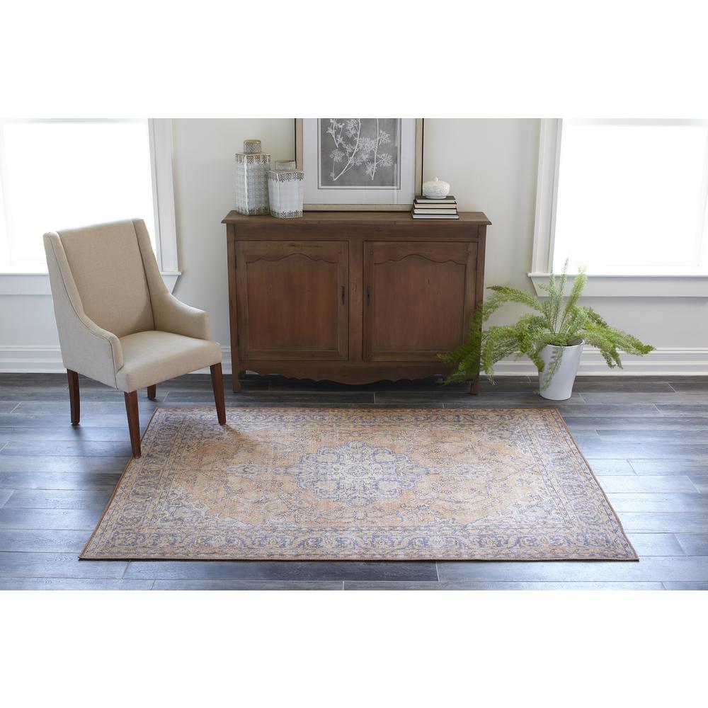 Traditional Rectangle Area Rug, Copper, 10' X 14'. Picture 6