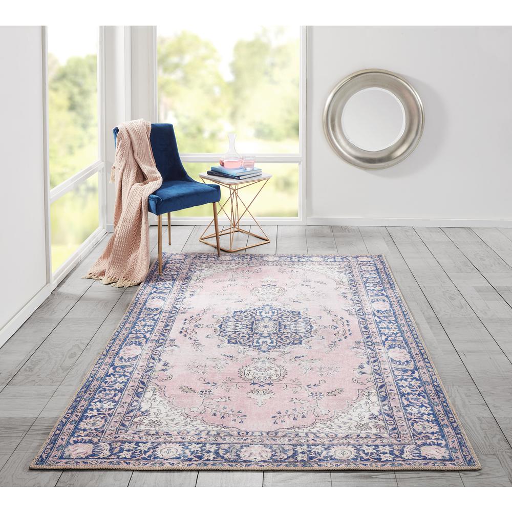 Traditional Rectangle Area Rug, Pink, 10' X 14'. Picture 7