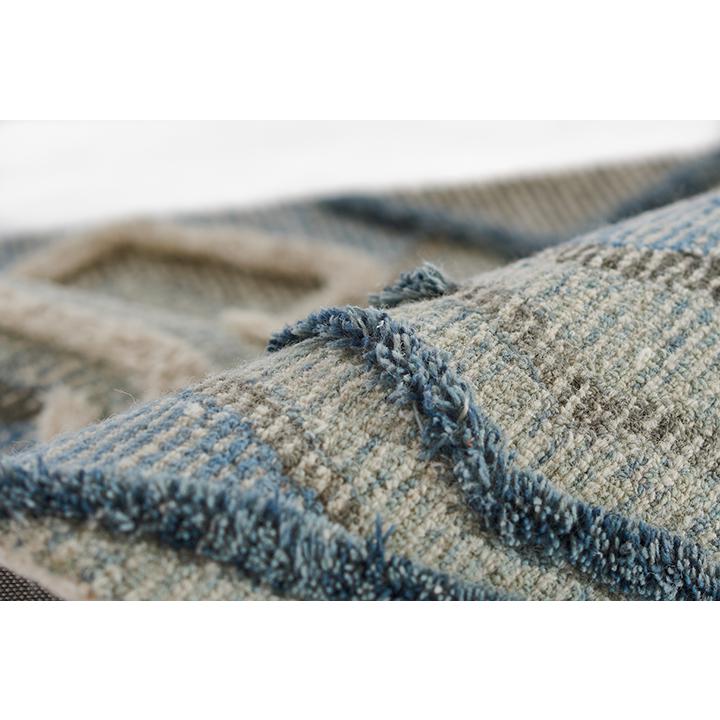 Contemporary Rectangle Area Rug, Blue, 4' X 6'. Picture 8