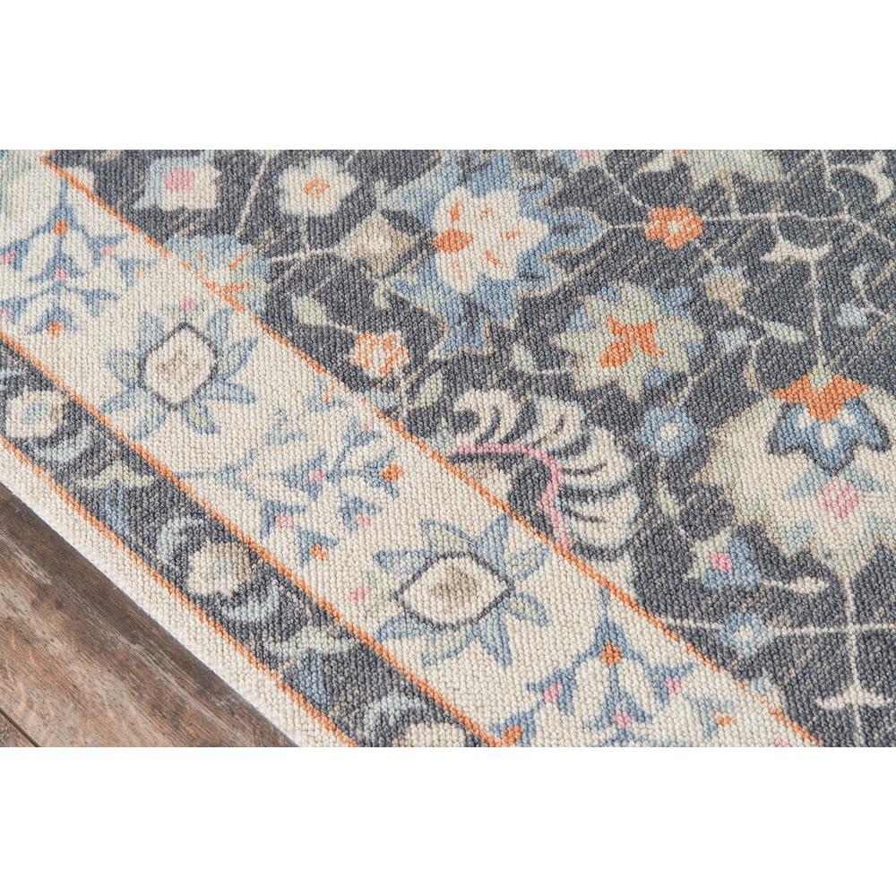 Traditional Rectangle Area Rug, Charcoal, 2' X 3'. Picture 3
