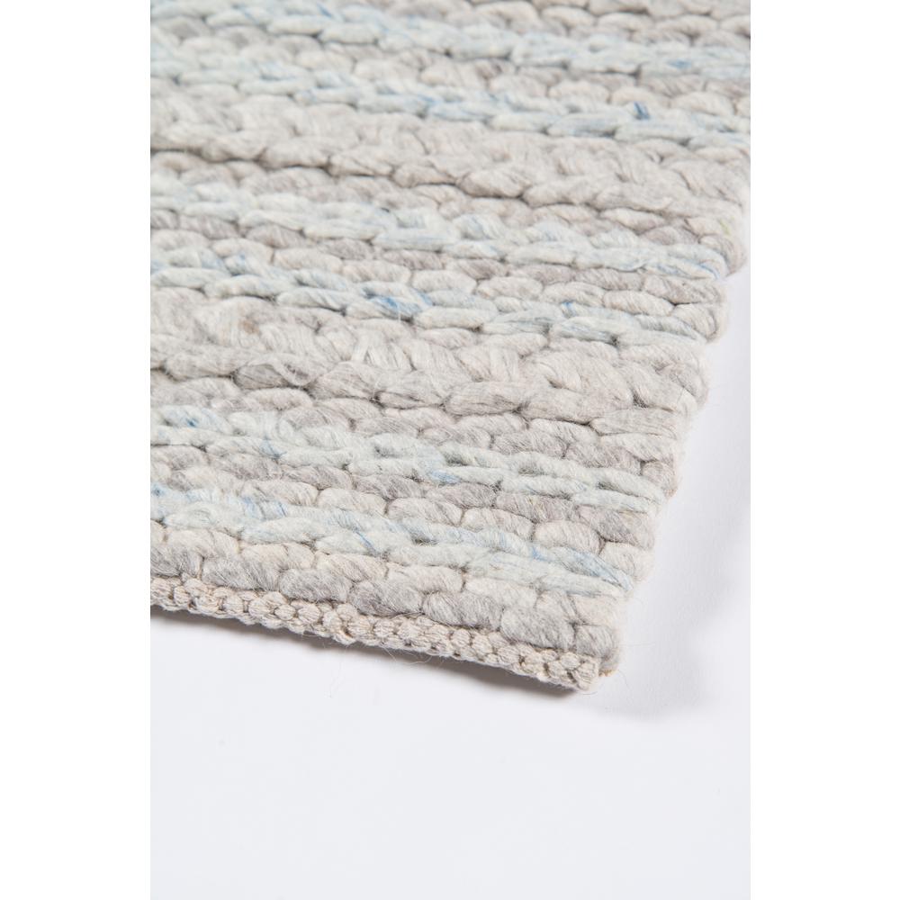 Contemporary Rectangle Area Rug, Light Grey, 2' X 3'. Picture 5