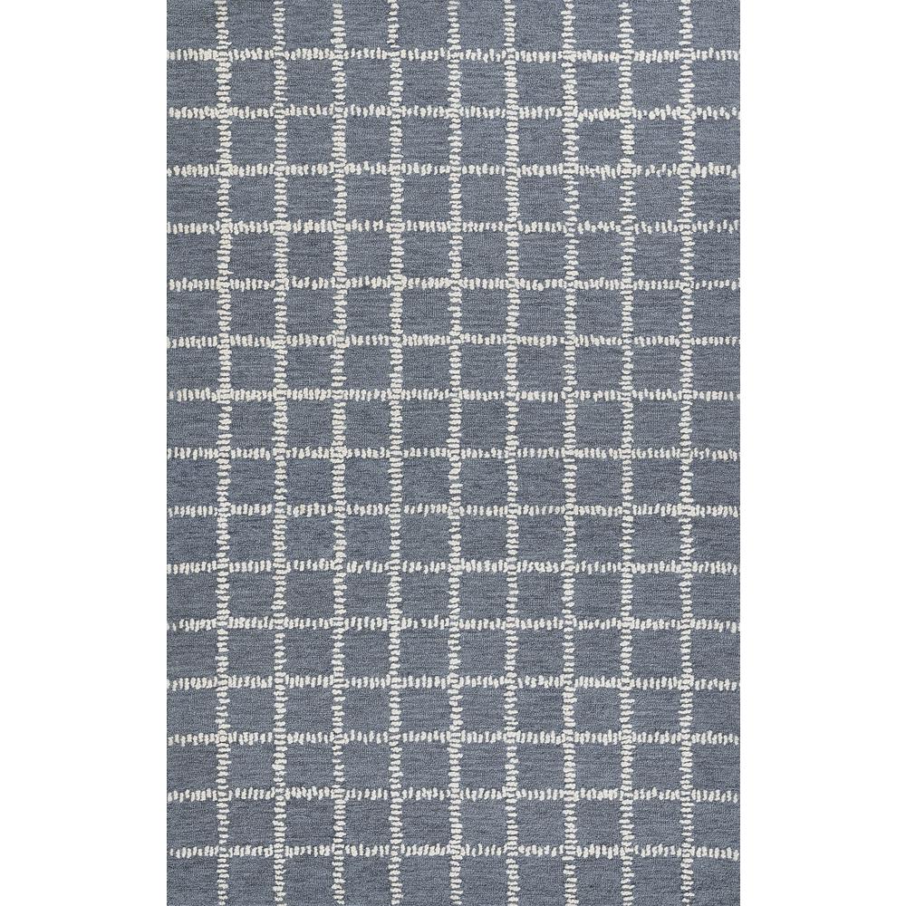 Contemporary Rectangle Area Rug, Blue, 2' X 3'. Picture 1