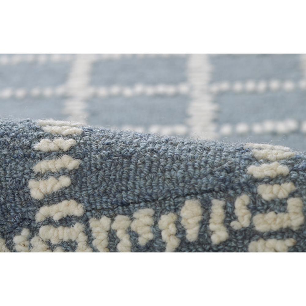 Contemporary Rectangle Area Rug, Blue, 2' X 3'. Picture 4