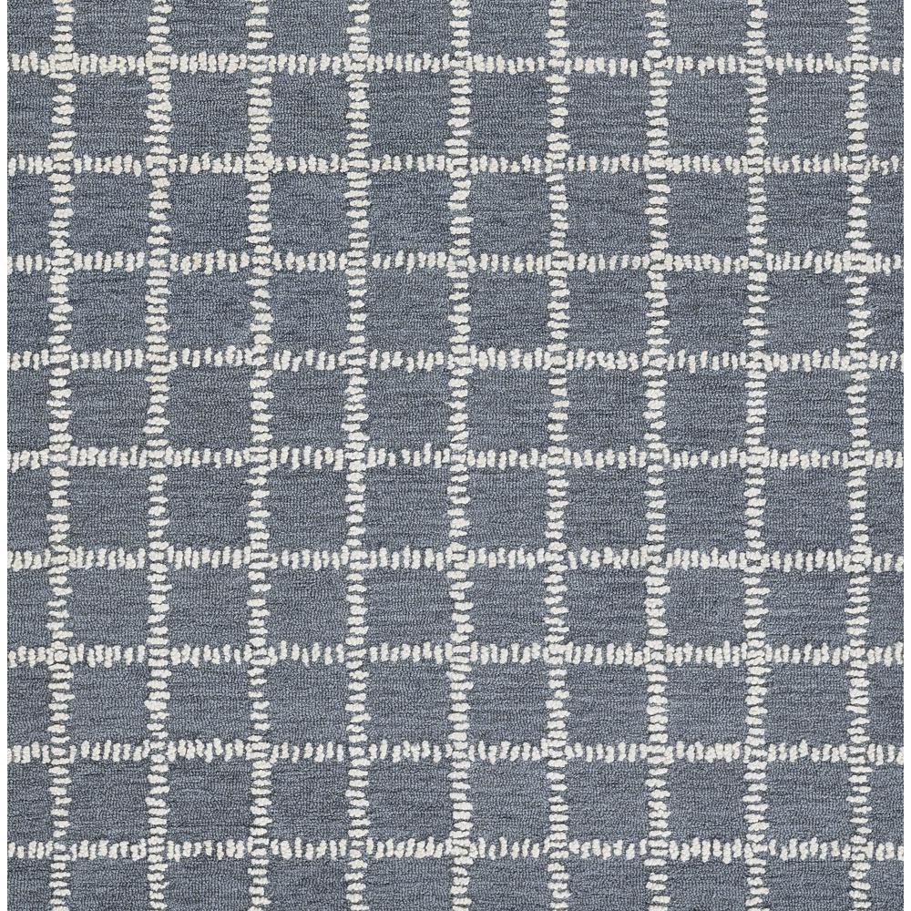 Contemporary Rectangle Area Rug, Blue, 2' X 3'. Picture 7