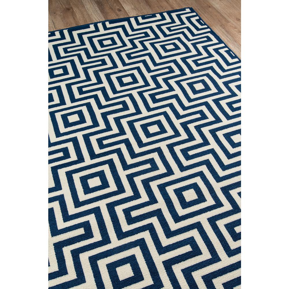 Contemporary Rectangle Area Rug, Navy, 1'8" X 3'7". Picture 2