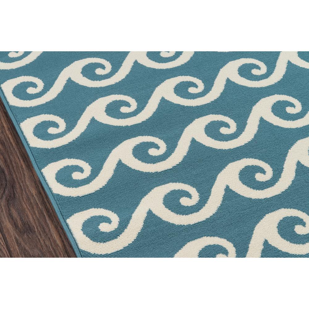 Contemporary Rectangle Area Rug, Blue, 1'8" X 3'7". Picture 3