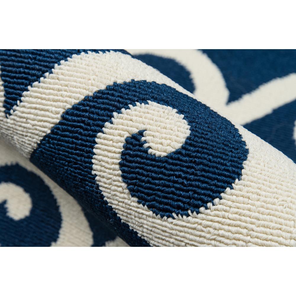 Contemporary Rectangle Area Rug, Navy, 1'8" X 3'7". Picture 4