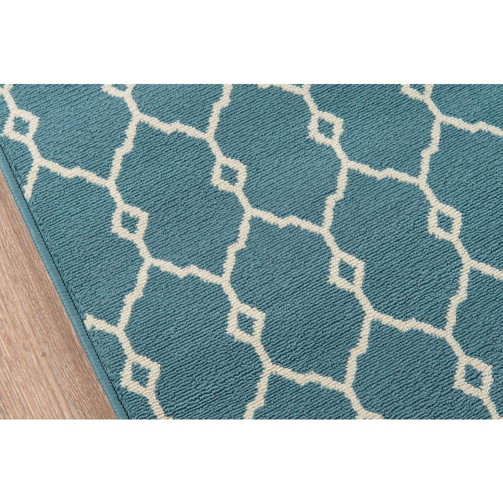 Contemporary Rectangle Area Rug, Blue, 1'8" X 3'7". Picture 3