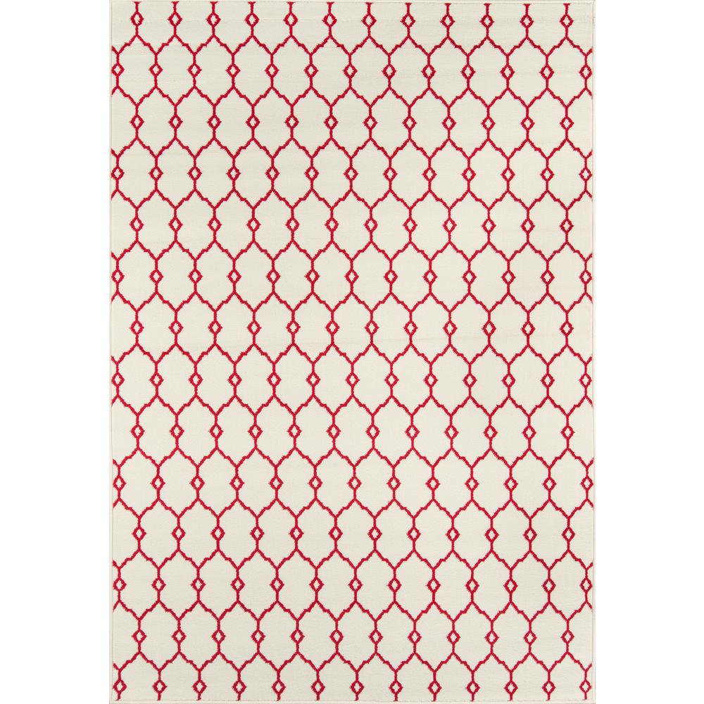 Contemporary Rectangle Area Rug, Ivory, 1'8" X 3'7". Picture 1