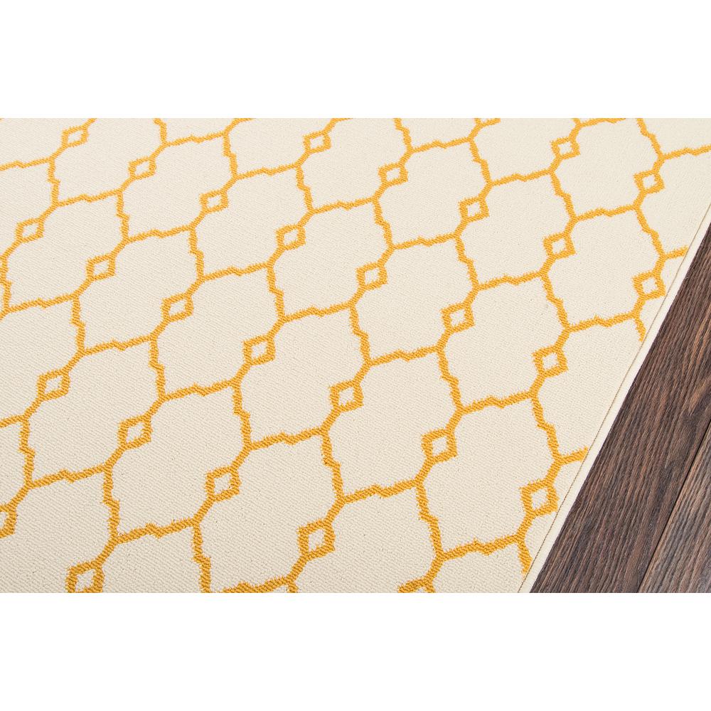 Contemporary Rectangle Area Rug, Yellow, 1'8" X 3'7". Picture 3