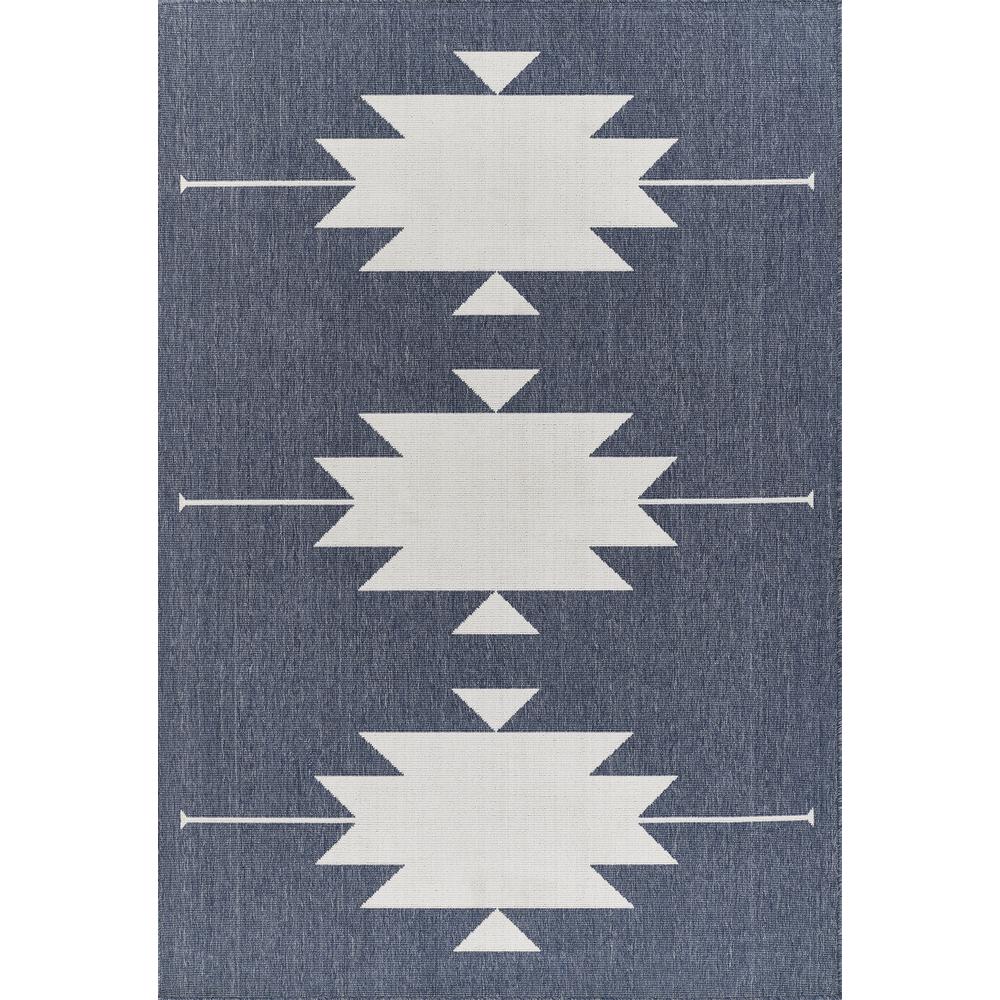 Contemporary Rectangle Area Rug, Denim, 1'8" X 3'7". Picture 1
