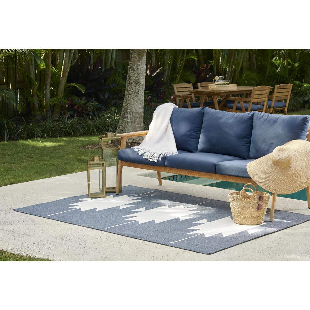 Contemporary Rectangle Area Rug, Denim, 1'8" X 3'7". Picture 11