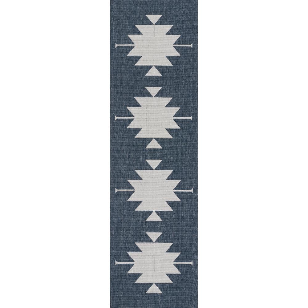 Contemporary Rectangle Area Rug, Denim, 1'8" X 3'7". Picture 5