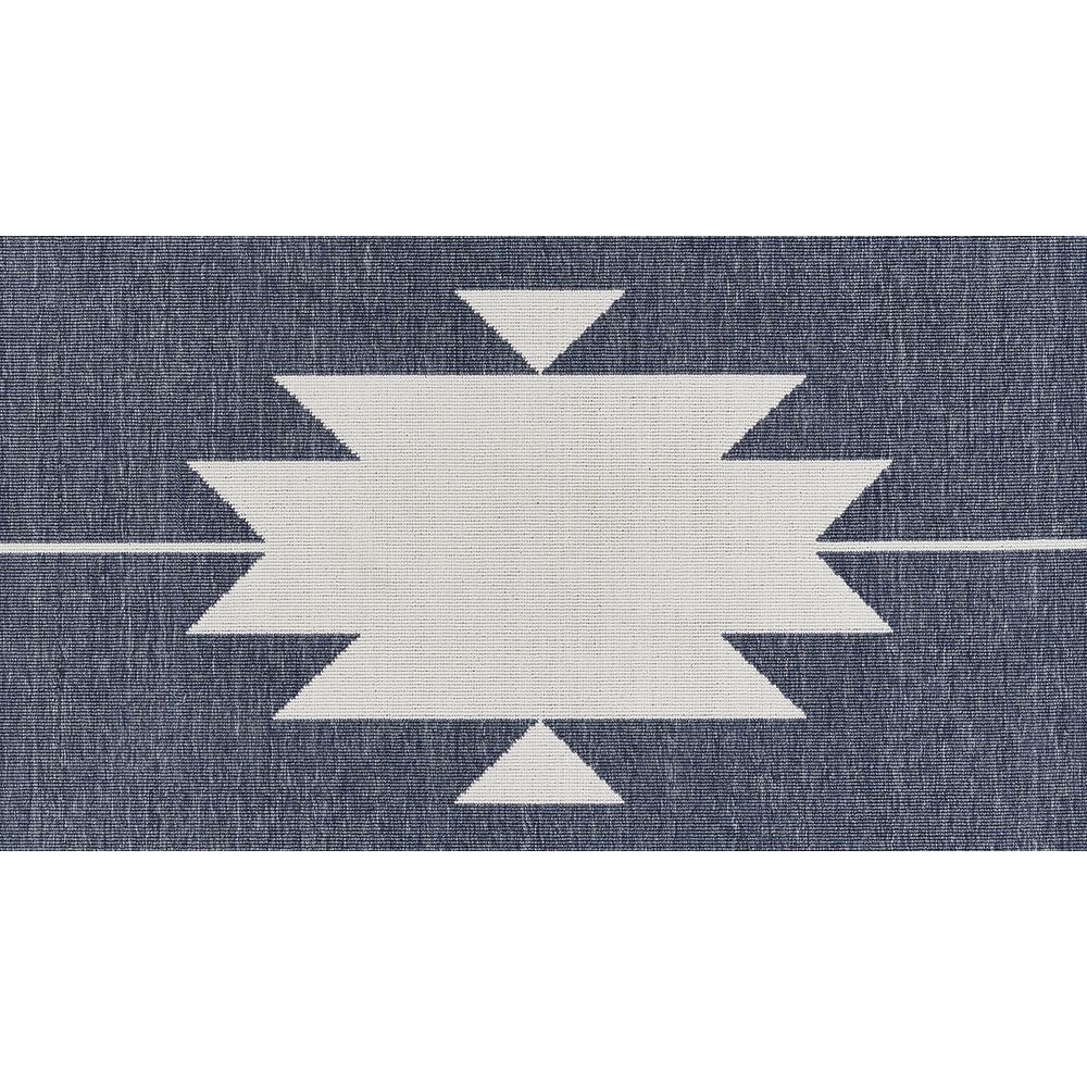 Contemporary Rectangle Area Rug, Denim, 1'8" X 3'7". Picture 7