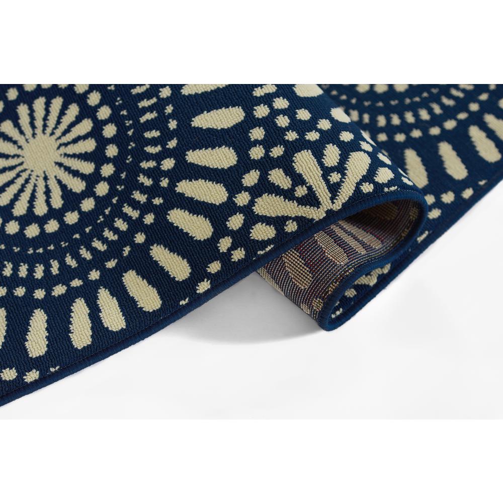 Transitional Rectangle Area Rug, Navy, 1'8" X 3'7". Picture 8