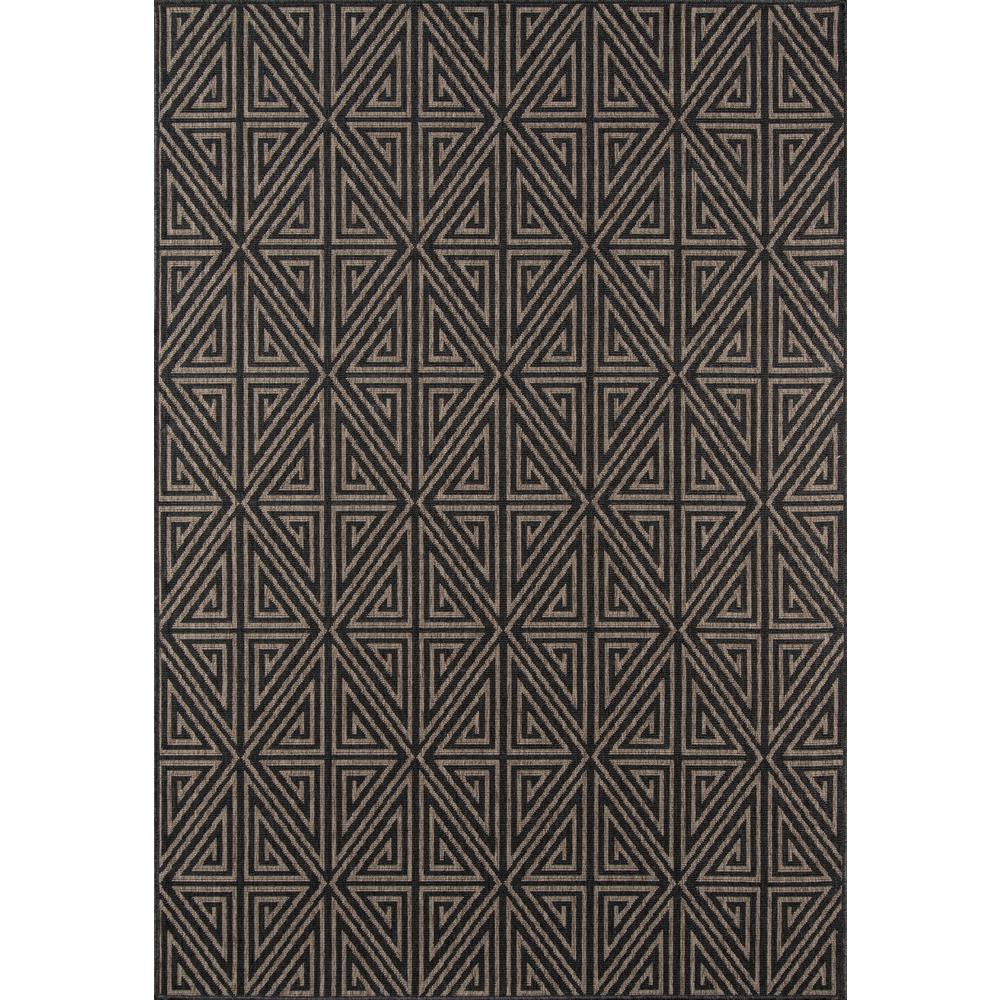 Contemporary Rectangle Area Rug, Charcoal, 1'8" X 3'7". Picture 1