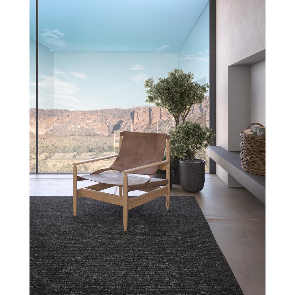 Transitional Rectangle Area Rug, Charcoal, 8' X 10'. Picture 9