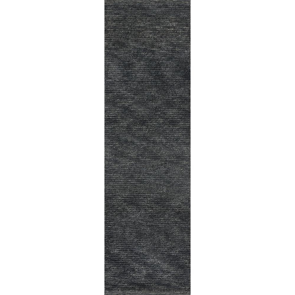 Transitional Rectangle Area Rug, Charcoal, 8' X 10'. Picture 4