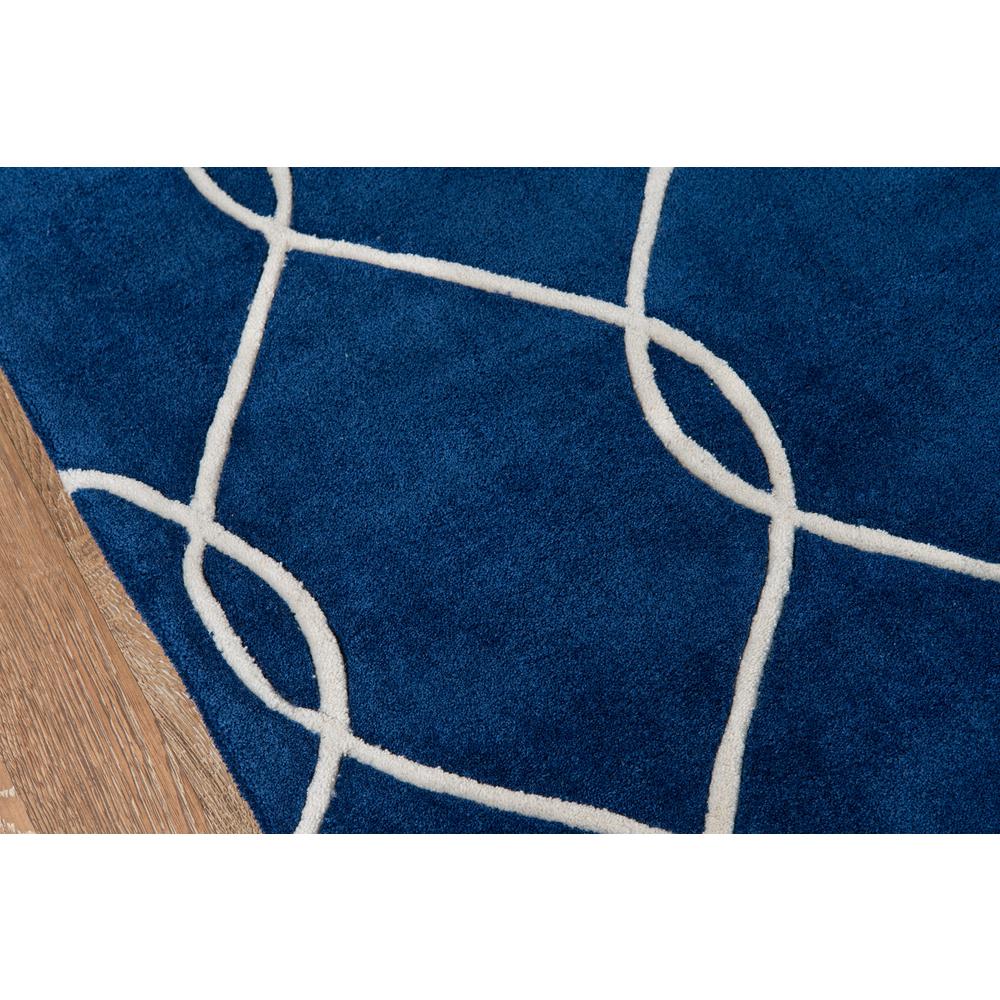Contemporary Rectangle Area Rug, Navy, 2' X 3'. Picture 3