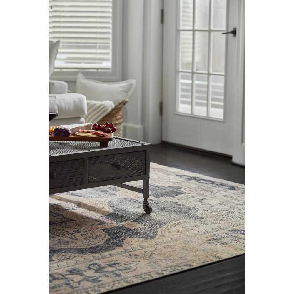 Traditional Rectangle Area Rug, Navy, 2' X 3'. Picture 7