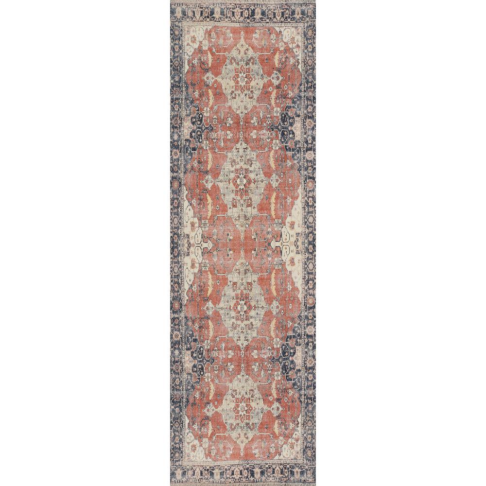 Traditional Rectangle Area Rug, Rust, 2' X 3'. Picture 5