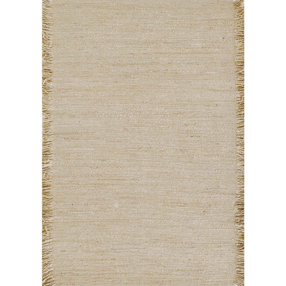 Contemporary Runner Area Rug, Ivory, 2'3" X 8' Runner. Picture 1
