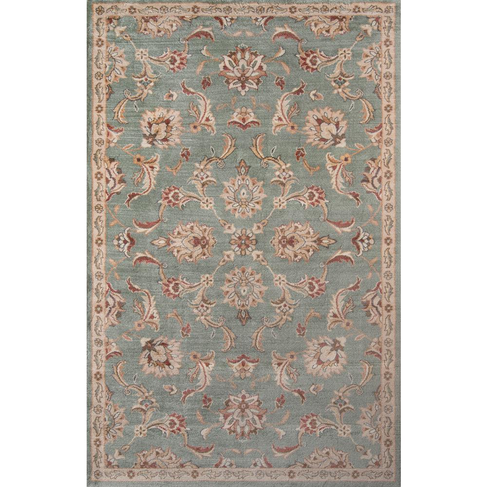 Traditional Rectangle Area Rug, Sage, 2' X 3'. Picture 1