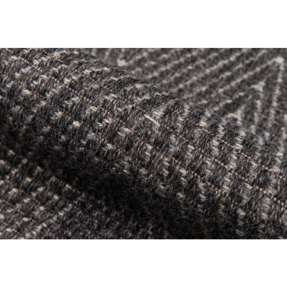 Contemporary Rectangle Area Rug, Charcoal, 2' X 3'. Picture 4