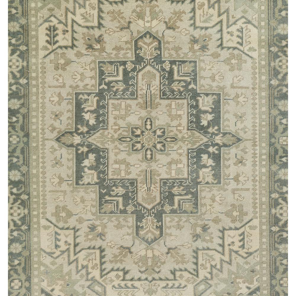 Traditional Rectangle Area Rug, Green, 2' X 3'. Picture 7