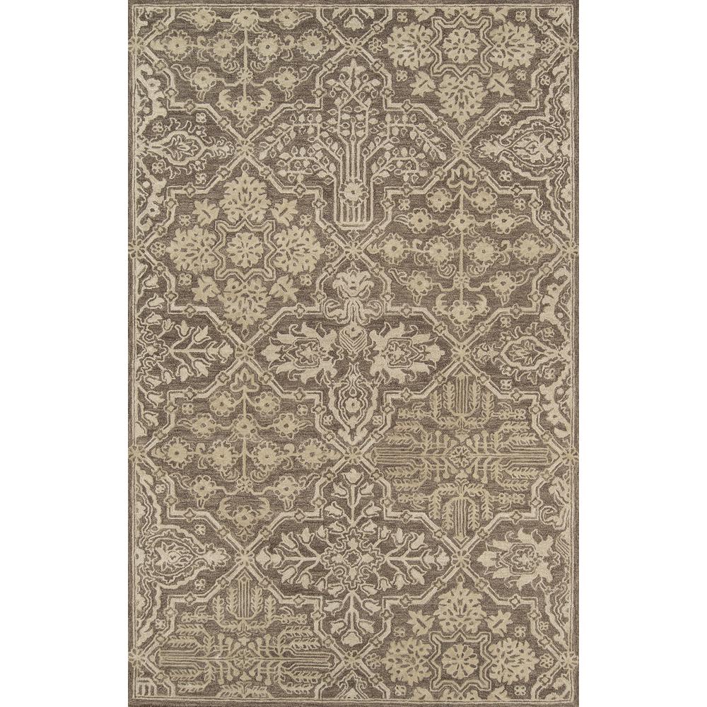 Traditional Rectangle Area Rug, Brown, 2' X 3'. Picture 1