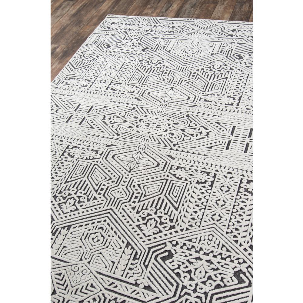 Traditional Rectangle Area Rug, Charcoal, 2' X 3'. Picture 2