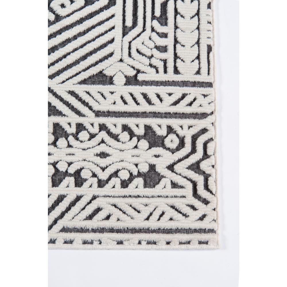 Traditional Rectangle Area Rug, Charcoal, 2' X 3'. Picture 3