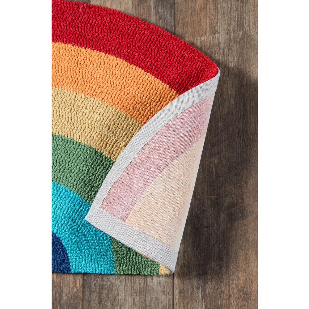 Contemporary Half Moon Area Rug, Multi, 1'5" X 2'10" Half Moon. Picture 3