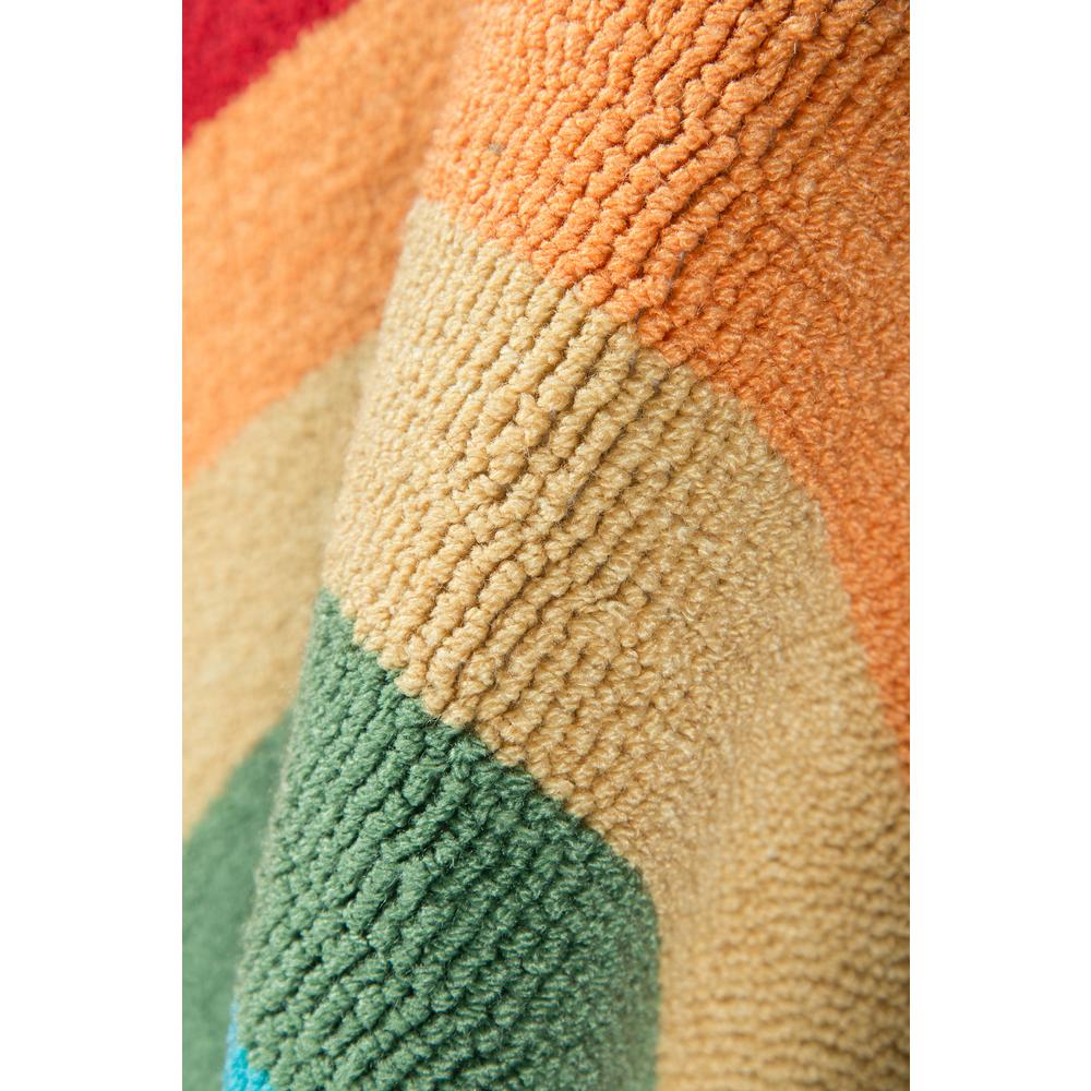 Contemporary Half Moon Area Rug, Multi, 1'5" X 2'10" Half Moon. Picture 4
