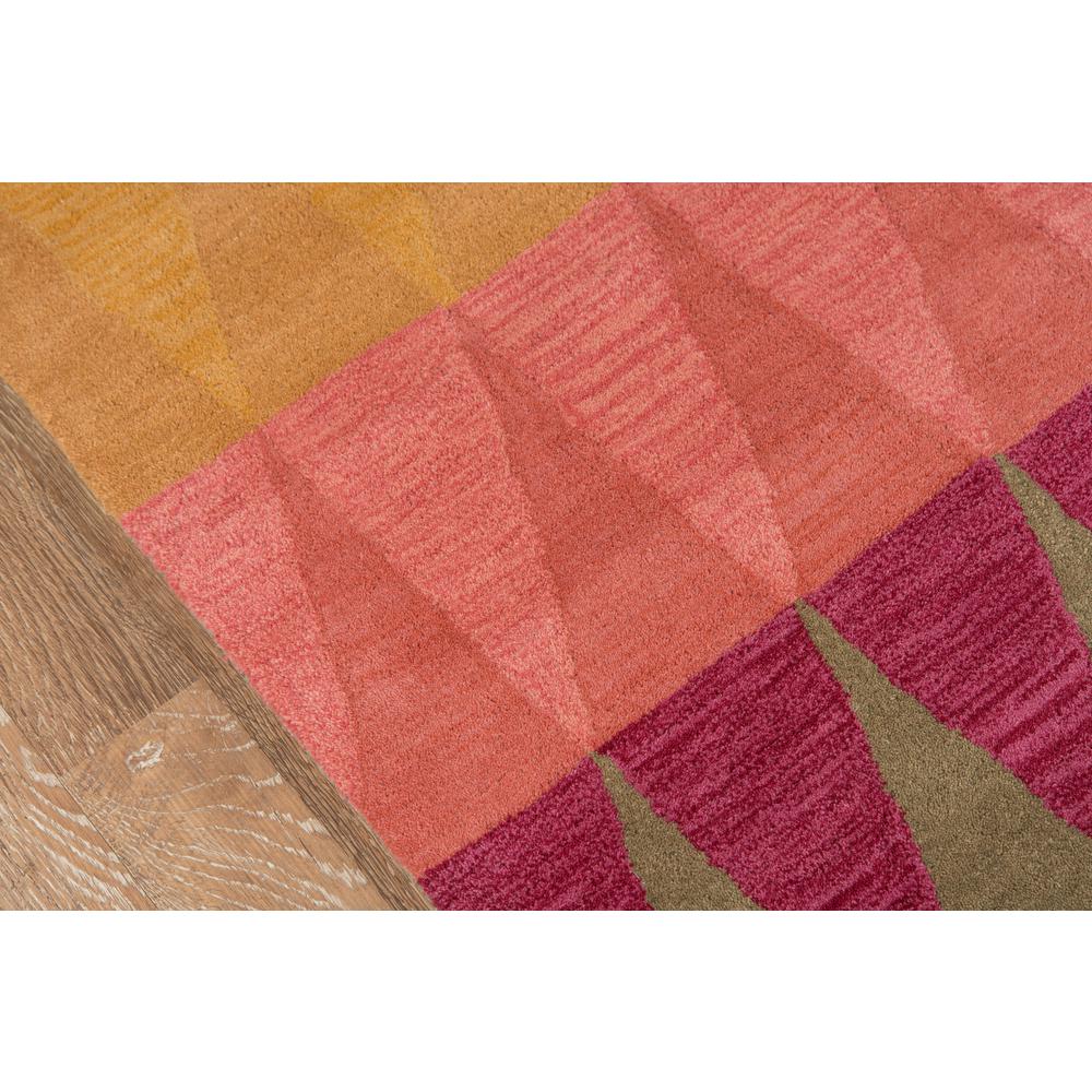 Contemporary Runner Area Rug, Multi Red, 2'3" X 8' Runner. Picture 3