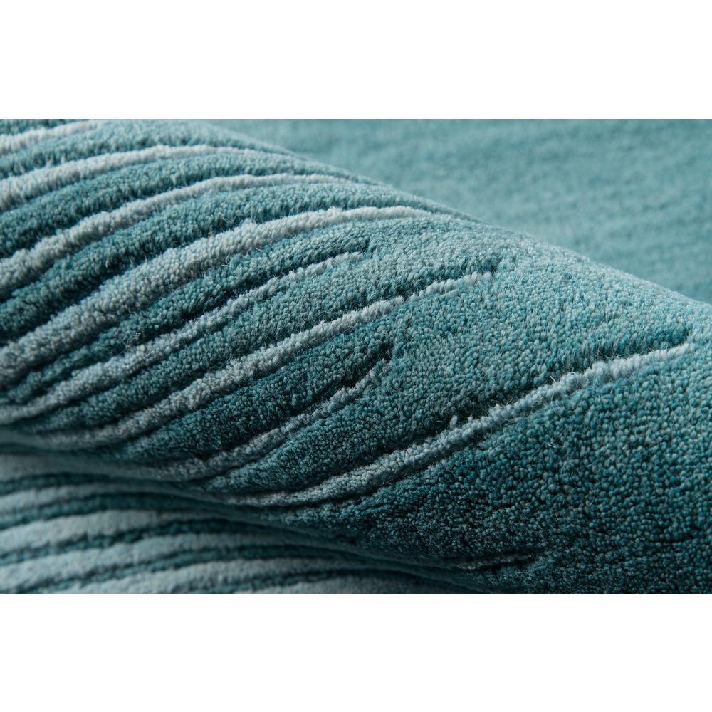 Contemporary Runner Area Rug, Aqua, 2'3" X 8' Runner. Picture 4