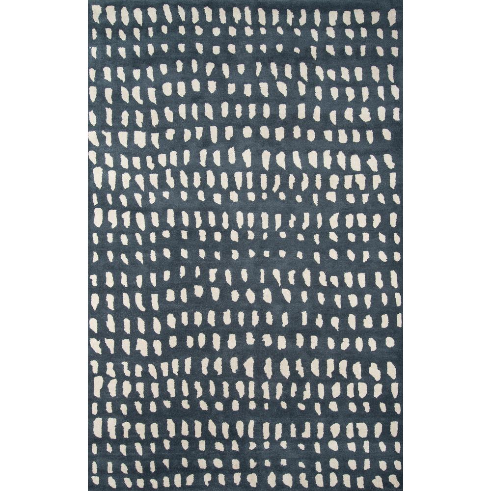 Contemporary Runner Area Rug, Blue, 2'3" X 8' Runner. Picture 1