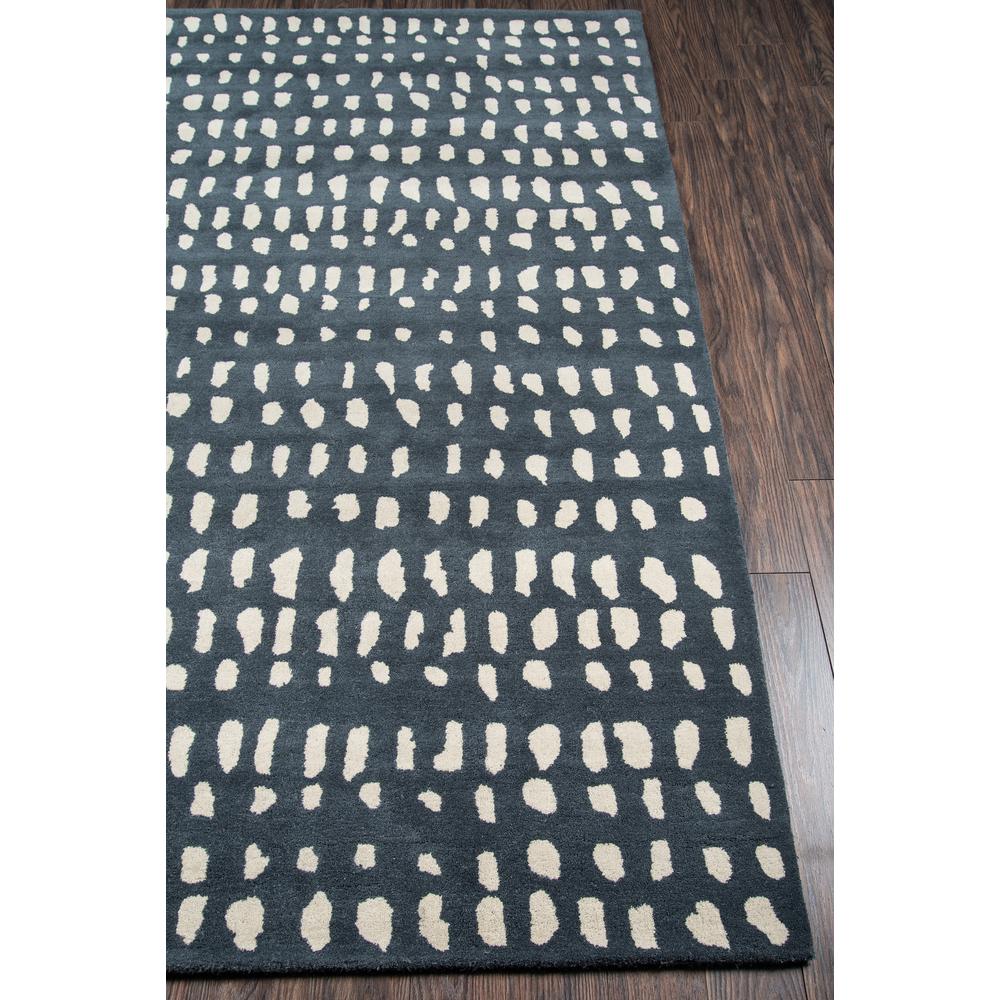 Contemporary Runner Area Rug, Blue, 2'3" X 8' Runner. Picture 2