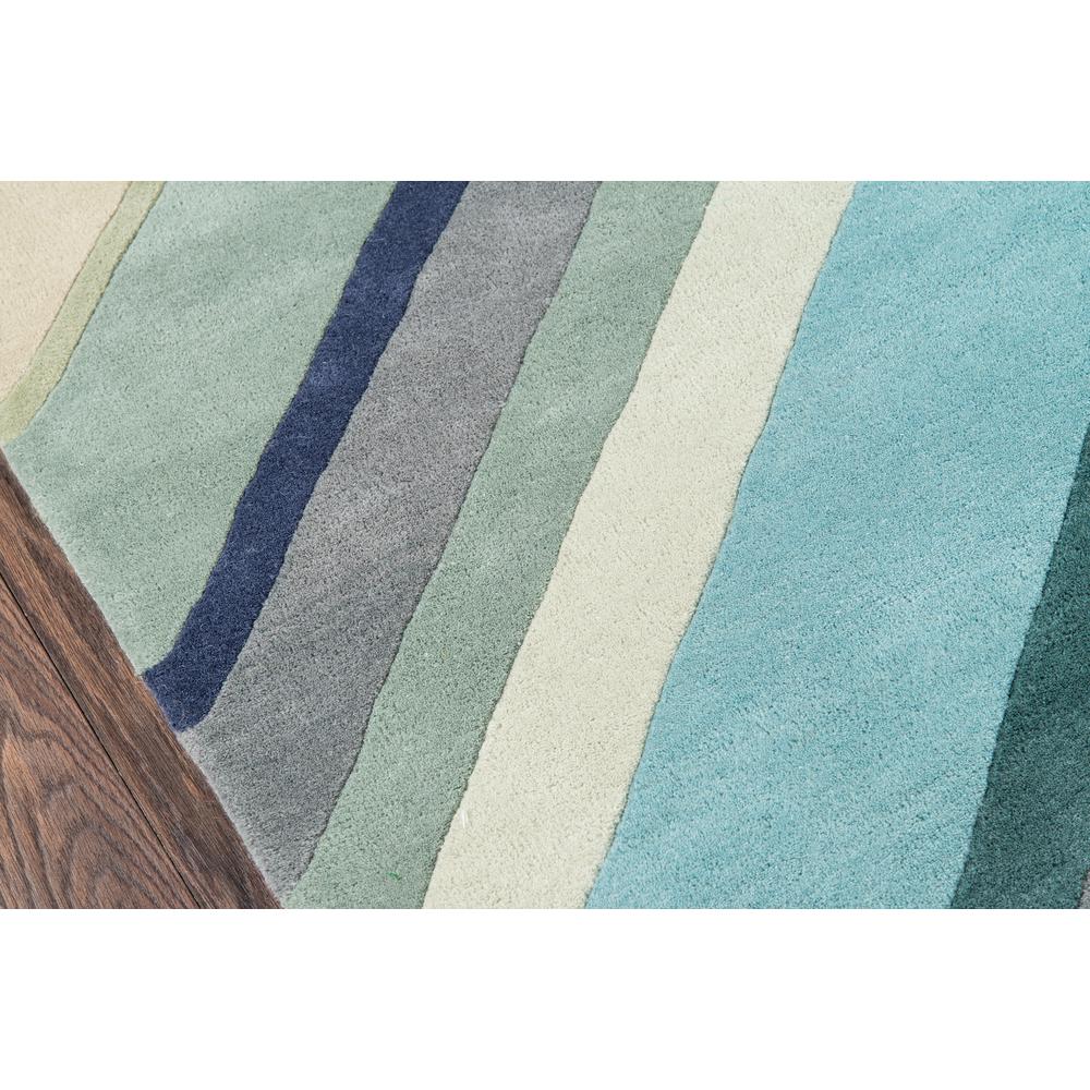 Contemporary Runner Area Rug, Blue, 2'3" X 8' Runner. Picture 3