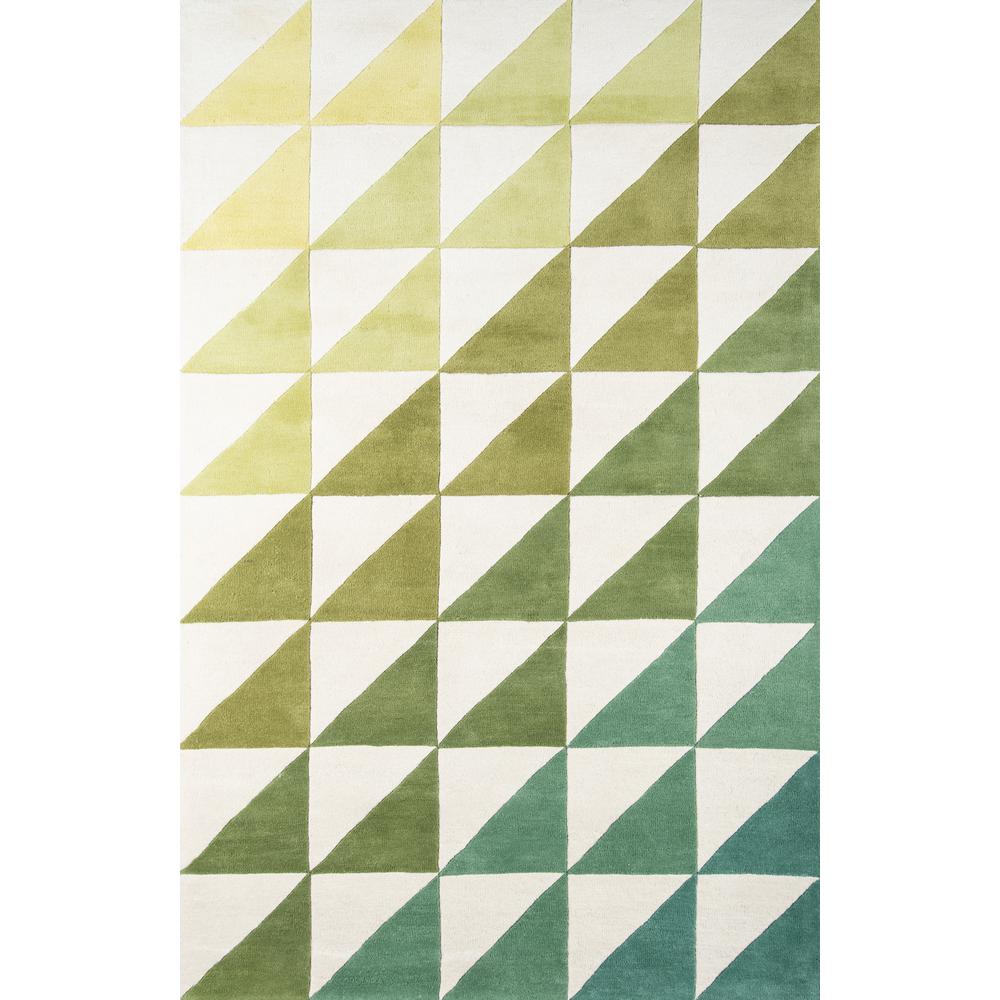 Modern Runner Area Rug, Lime, 2'3" X 8' Runner. Picture 1