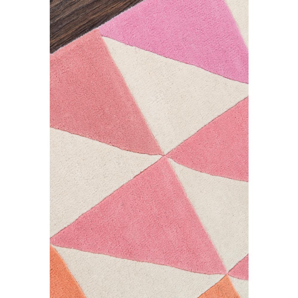 Modern Runner Area Rug, Pink, 2'3" X 8' Runner. Picture 3