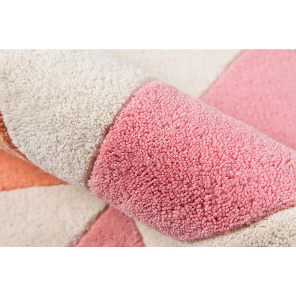 Modern Runner Area Rug, Pink, 2'3" X 8' Runner. Picture 4