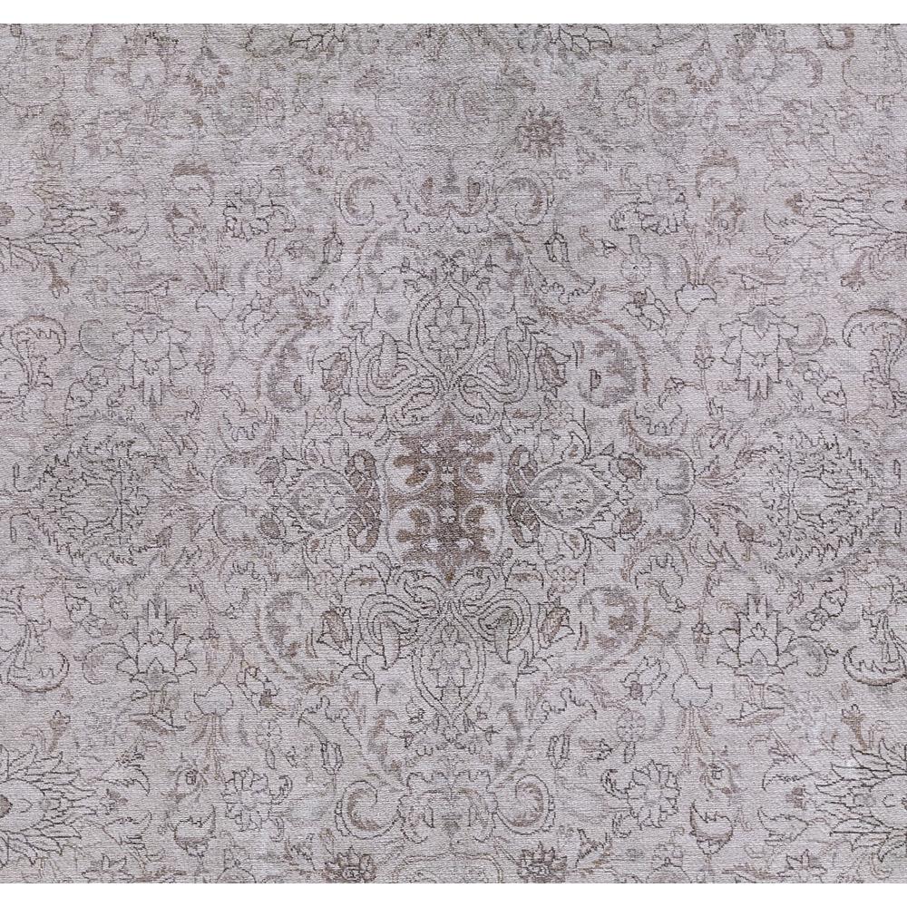 Traditional Rectangle Area Rug, Grey, 10' X 14'. Picture 7