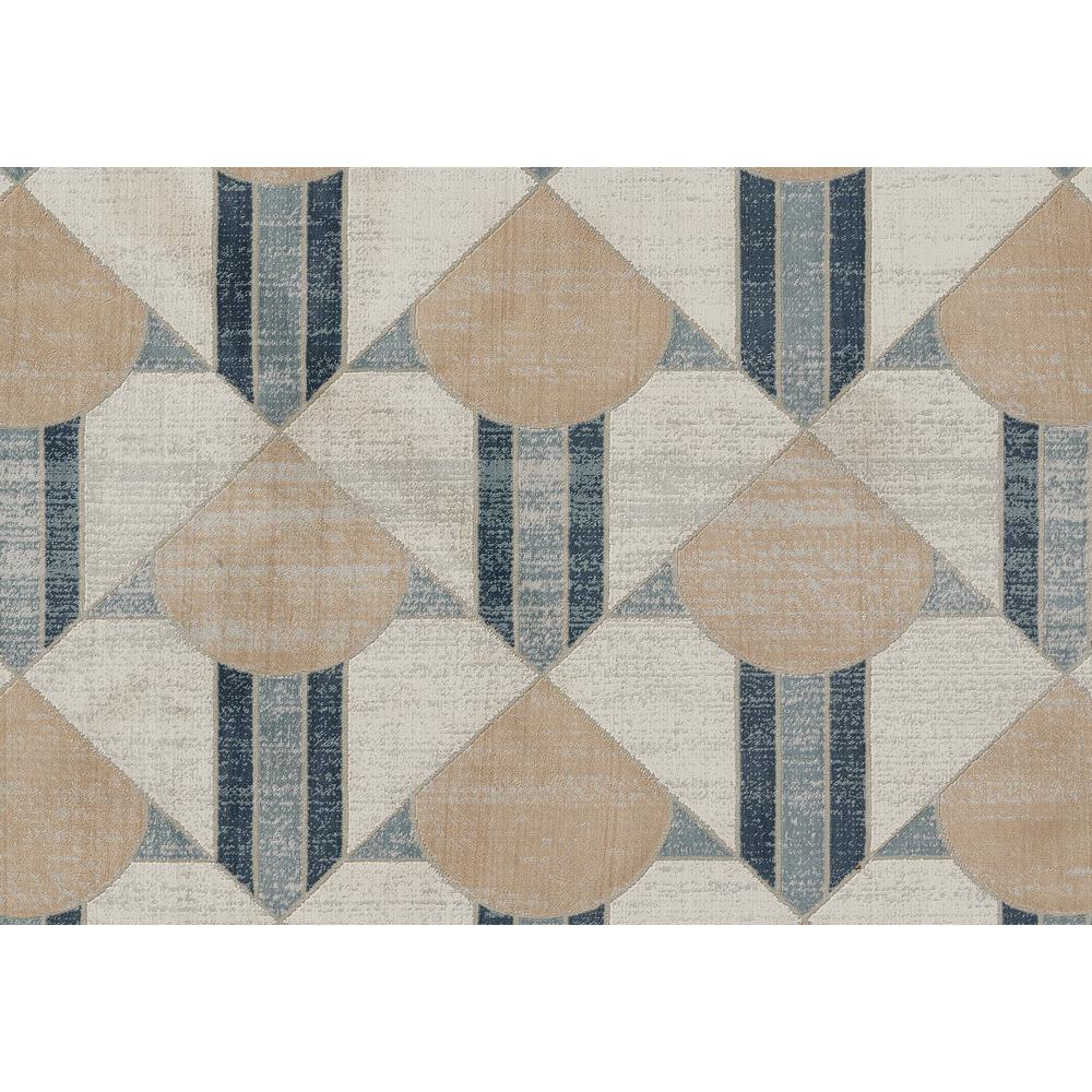 Contemporary Rectangle Area Rug, Blue, 1'10" X 2'10". Picture 6