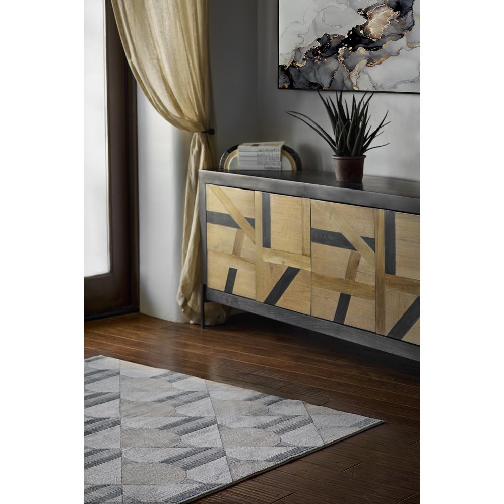 Contemporary Rectangle Area Rug, Blue, 1'10" X 2'10". Picture 9