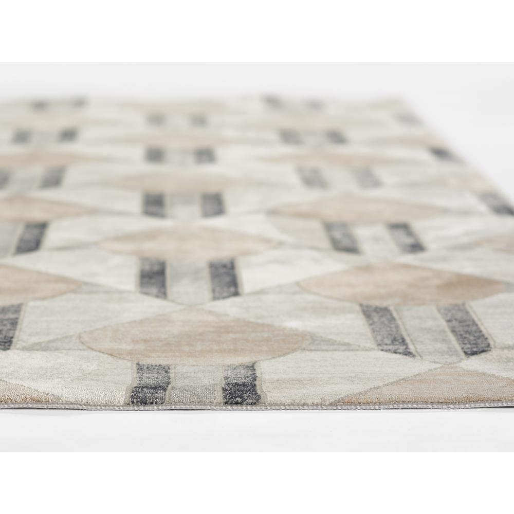 Contemporary Rectangle Area Rug, Charcoal, 1'10" X 2'10". Picture 4