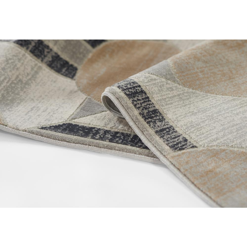 Contemporary Rectangle Area Rug, Charcoal, 1'10" X 2'10". Picture 6