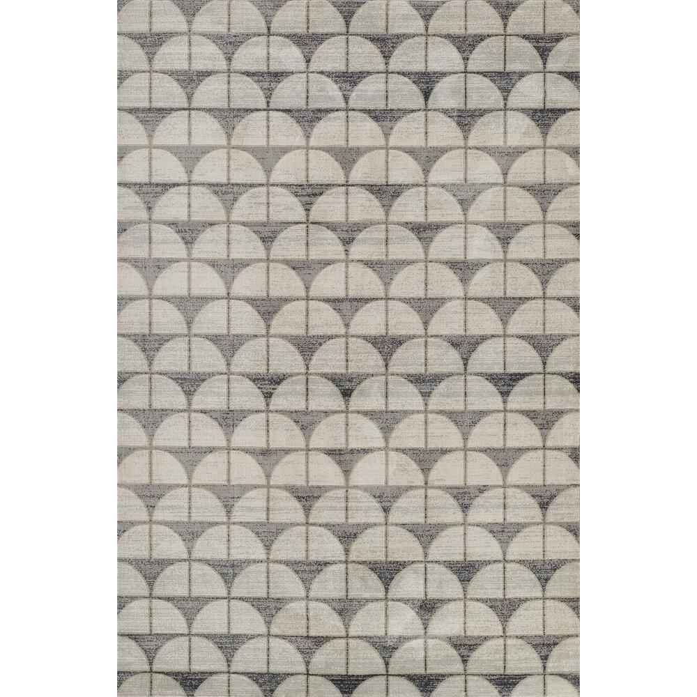 Contemporary Rectangle Area Rug, Charcoal, 1'10" X 2'10". Picture 1