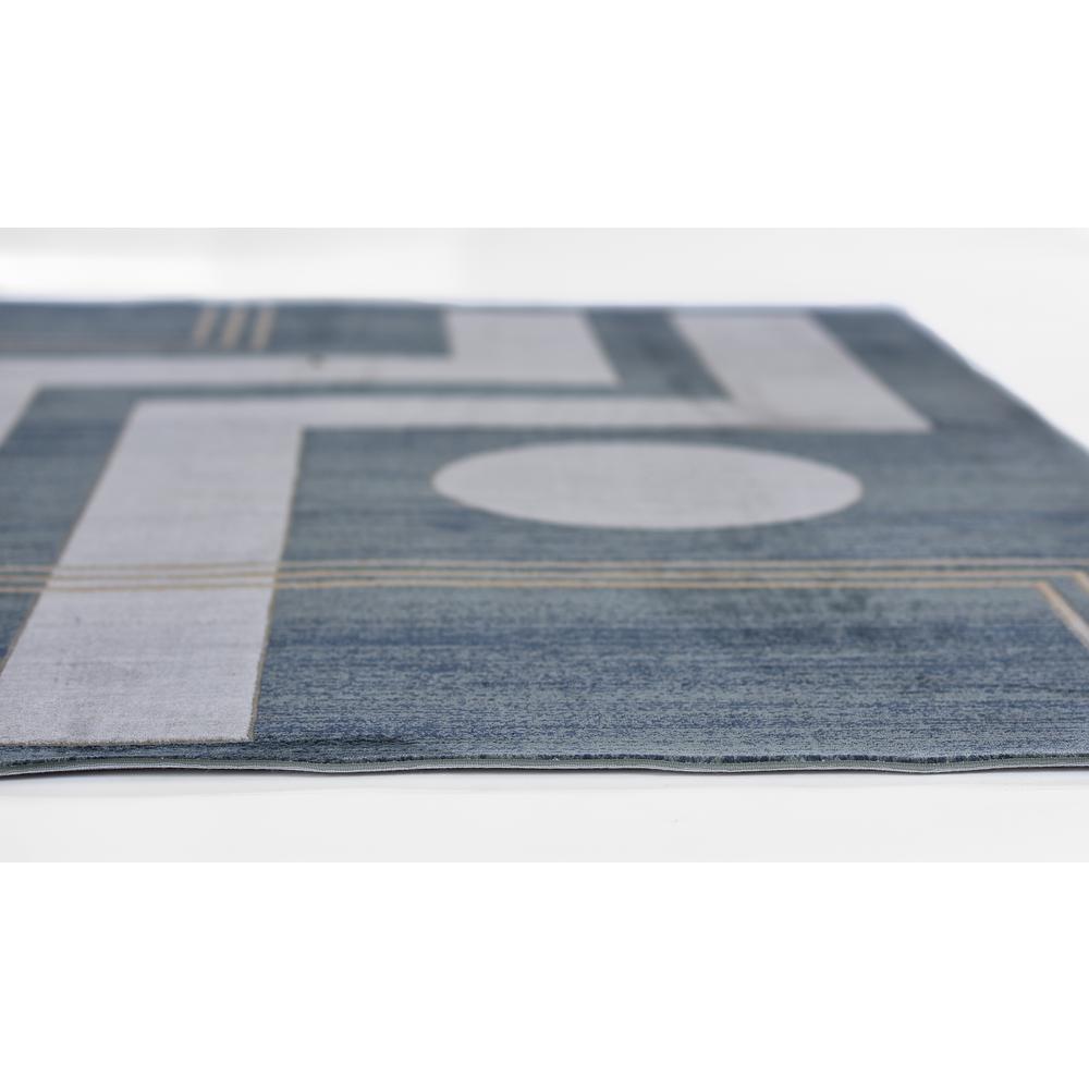 Contemporary Rectangle Area Rug, Blue, 1'10" X 2'10". Picture 6